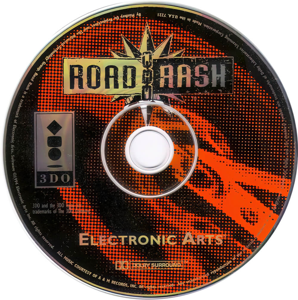 Лицензионный диск Road Rash для 3DO